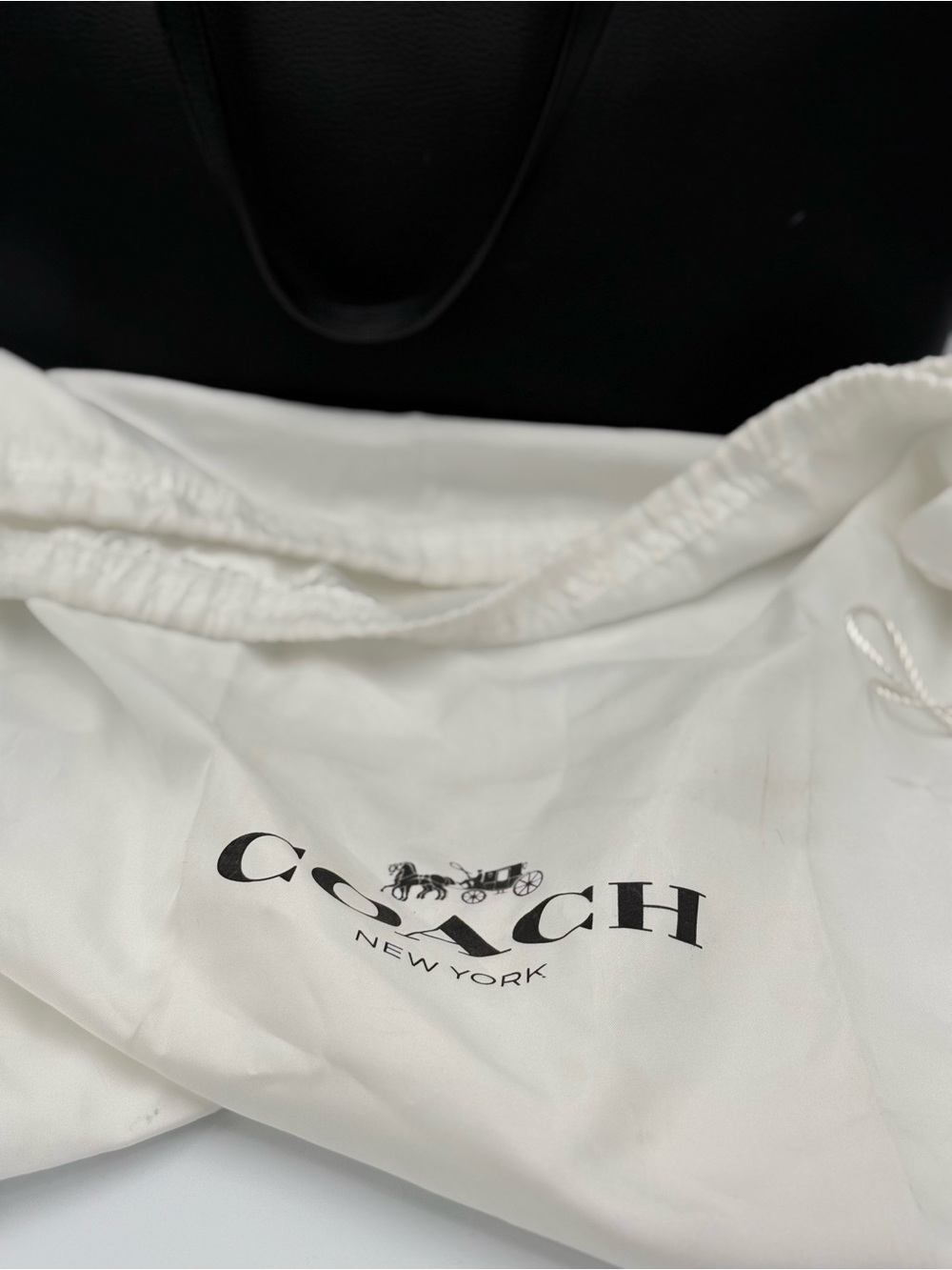 Coach Black Pebbled Leather Everyday Tote with Gold Hardware - Picture 14 of 14